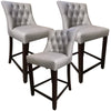 Florence  3pc High Fabric Dining Chair Bar Stool French Provincial Solid Timber Deals499