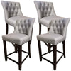 Florence  4pc High Fabric Dining Chair Bar Stool French Provincial Solid Timber Deals499