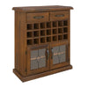 Umber Sideboard Buffet Wine Cabinet Bar Bottle Wooden Storage Rack - Dark Brown Deals499