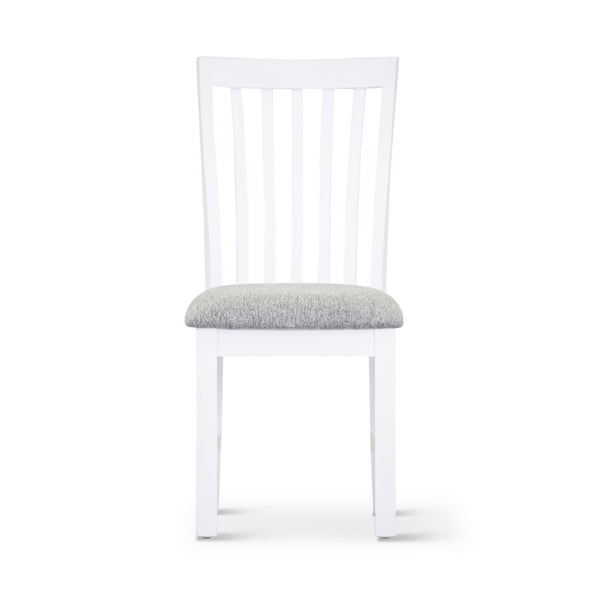 Laelia Dining Chair Set of 4 Solid Acacia Timber Wood Coastal Furniture - White Deals499