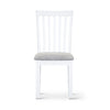 Laelia Dining Chair Set of 8 Solid Acacia Timber Wood Coastal Furniture - White Deals499