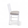 Laelia Tall Bar Chair Stool Set of 4 Solid Acacia Wood Coastal Furniture - White Deals499