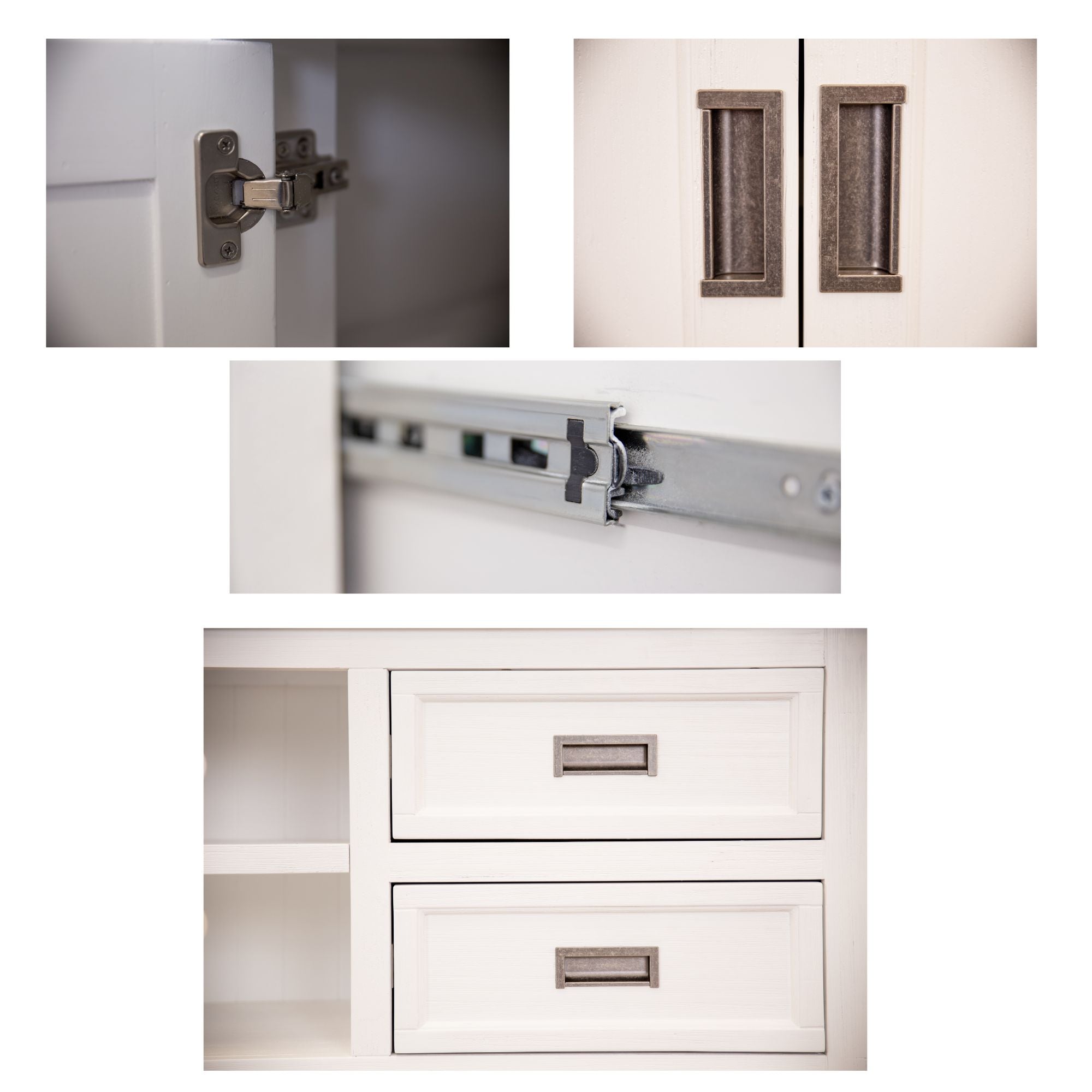 Laelia ETU Entertainment TV Unit 220cm 2 Door Solid Acacia Wood Coastal - White Deals499