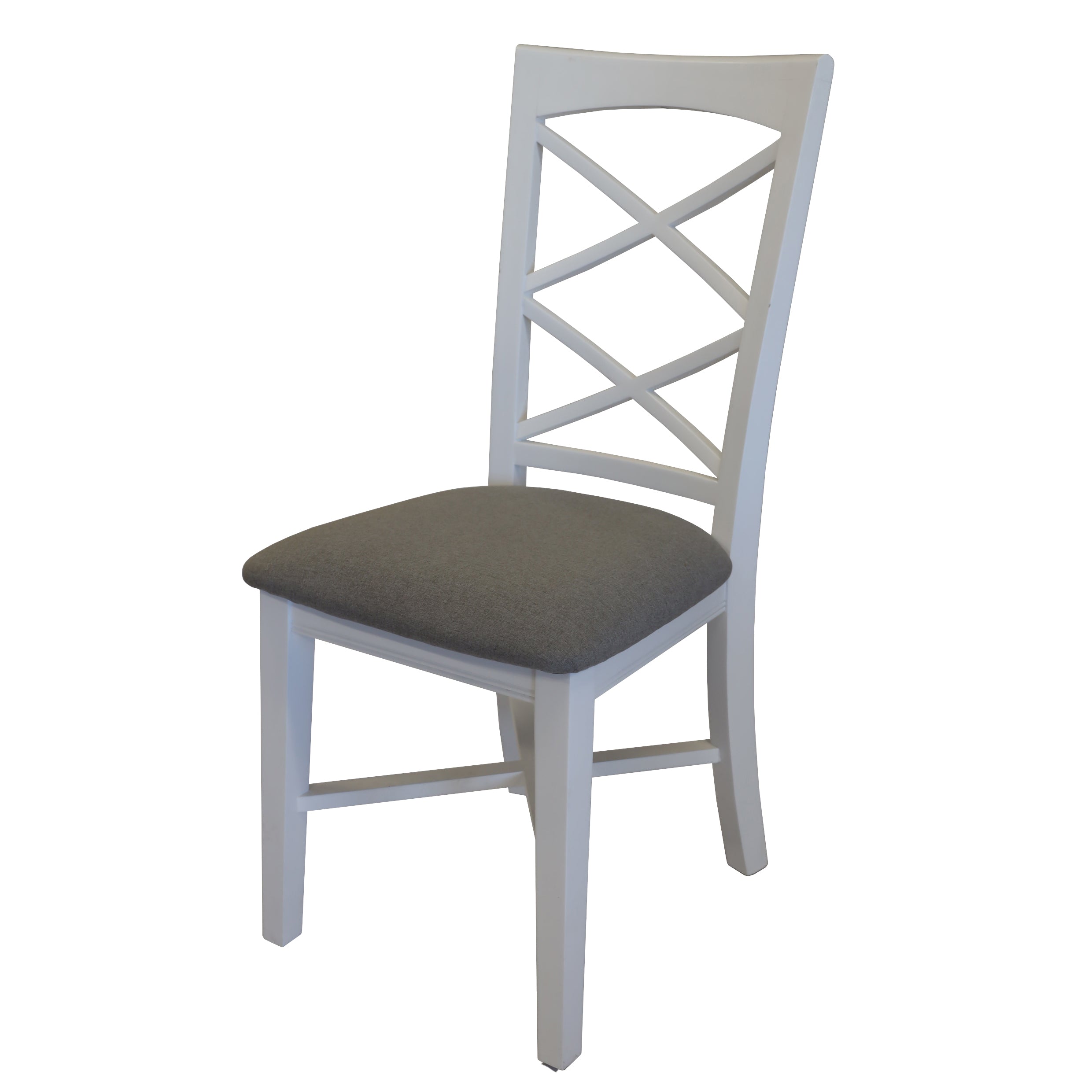 Daisy Dining Chair Set of 2 Solid Acacia Timber Wood Hampton Furniture - White Deals499