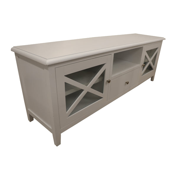Daisy ETU Entertainment TV Unit 210cm Solid Acacia Wood Hampton - White Deals499