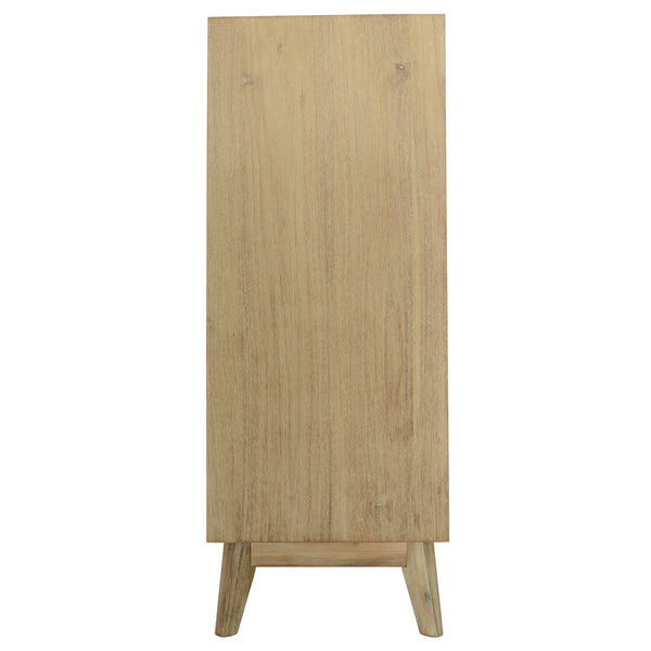 Grevillea Tallboy 4 Chest of Drawers Solid Acacia Wood Storage Cabinet - Brown Deals499