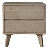 Abelia Bedside Nightstand 2 Drawers Storage Cabinet Shelf Side End Table - Brushed Smoke Deals499