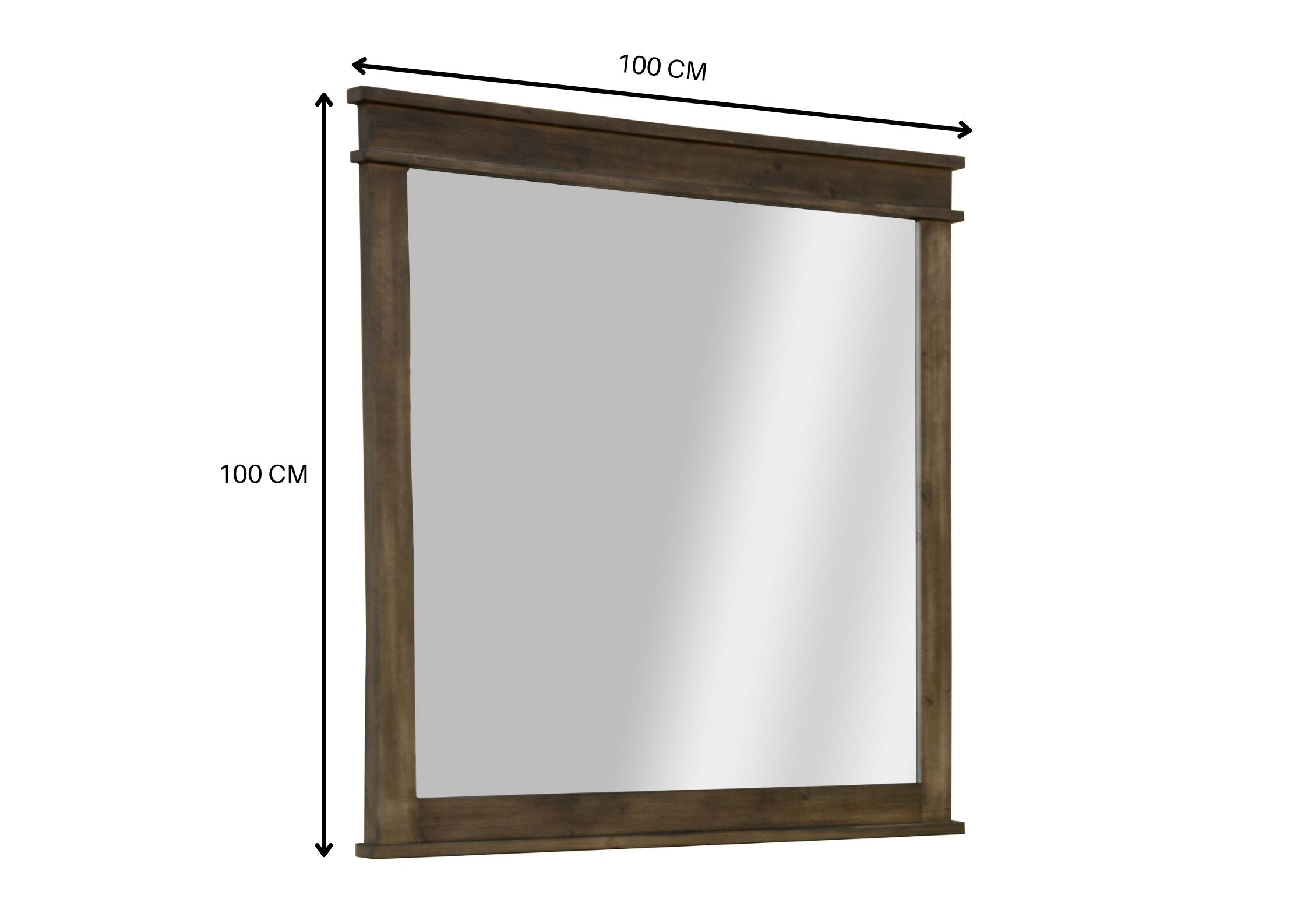 Lily Dresser Mirror 7 Chest of Drawers Tallboy Storage Cabinet - Rustic Grey Deals499