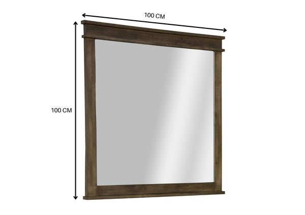 Lily Dresser Mirror 7 Chest of Drawers Tallboy Storage Cabinet - Rustic Grey Deals499
