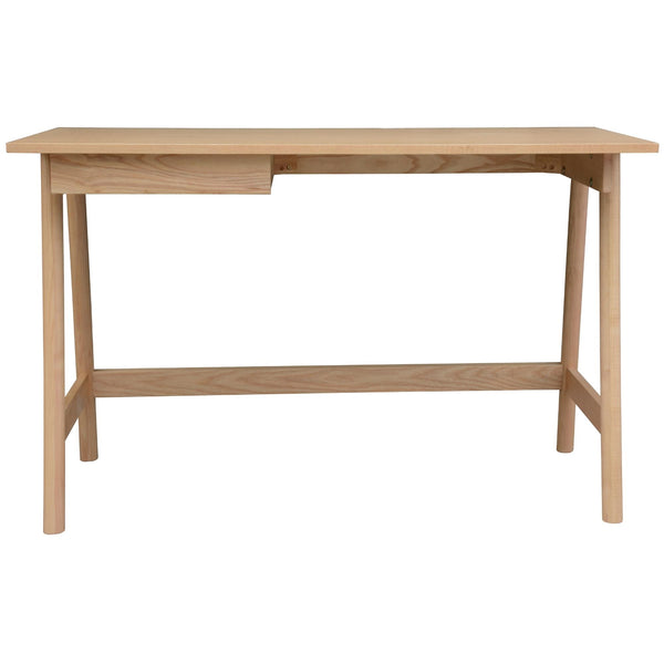 Mindil Office Desk Student Study Table Solid Wooden Timber Frame - Ash Natural Deals499