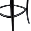 Aster Crossback Bar Stools Dining Chair Solid Birch Timber Rattan Seat - Black Deals499