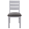 Plumeria Dining Chair Set of 6 Solid Acacia Wood Dining Furniture - White Brush Deals499