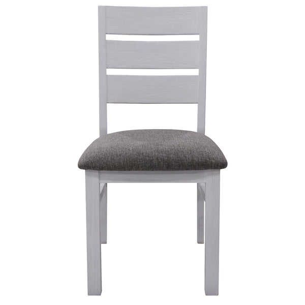Plumeria Dining Chair Set of 6 Solid Acacia Wood Dining Furniture - White Brush Deals499