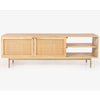 Martina ETU Entertainment TV Unit 147cm Solid Mango Wood Rattan Furniture Deals499
