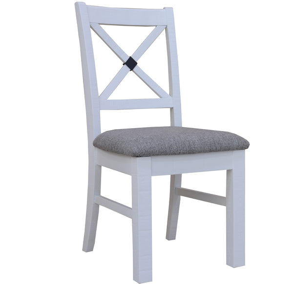 Beechworth Dining Chair Set of 2 Solid Pine Timber Wood Hampton Furniture - Grey Deals499