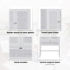Jasmine Tall Storage Cabinet 90cm 2 Door 1 Drawer Mindi Wood Rattan - White Deals499