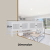 Jasmine ETU Entertainment TV Unit 160cm 4 Door Mindi Wood Rattan - White Deals499