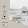 Jasmine ETU Entertainment TV Unit 160cm 4 Door Mindi Wood Rattan - White Deals499