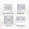 Jasmine ETU Entertainment TV Unit 160cm 4 Door Mindi Wood Rattan - White Deals499