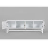 Jasmine ETU Entertainment TV Unit 160cm 4 Door Mindi Wood Rattan - White Deals499