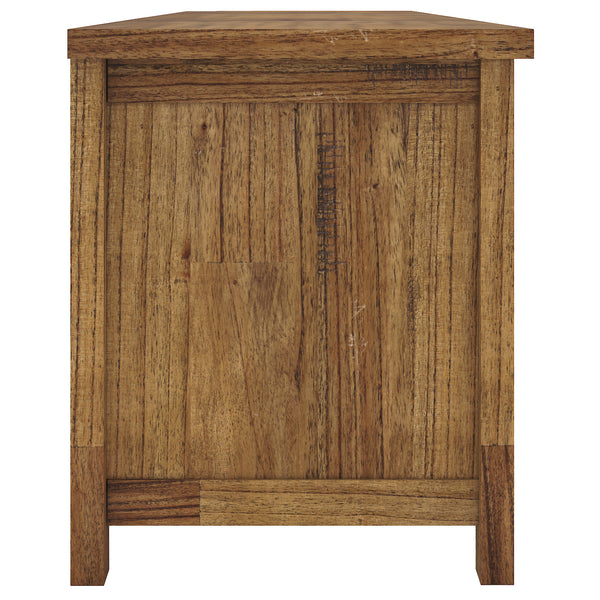 Birdsville ETU Entertainment TV Unit 223cm 2 Door 2 Drawer Mt Ash Wood - Brown Deals499