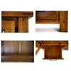 Teasel Display Unit Glass Door Bookcase Solid Pine Timber Wood - Rustic Oak Deals499
