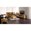 Teasel ETU Entertainment TV Unit 240cm 2 Drawer Solid Pine Wood - Rustic Oak Deals499