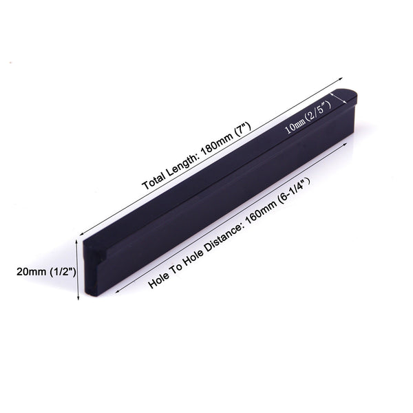 Solid Zinc Furniture Kitchen Bathroom Cabinet Handles Drawer Bar Handle Pull Knob Black 160mm Deals499