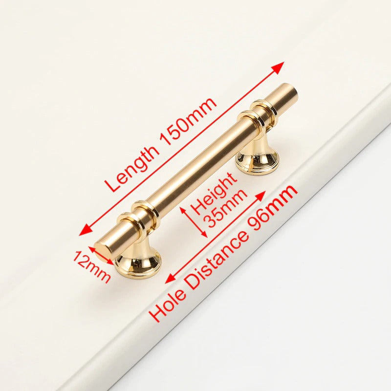 Luxury Design Kitchen Cabinet Handles Drawer Bar Handle Pull Gold 96MM Deals499