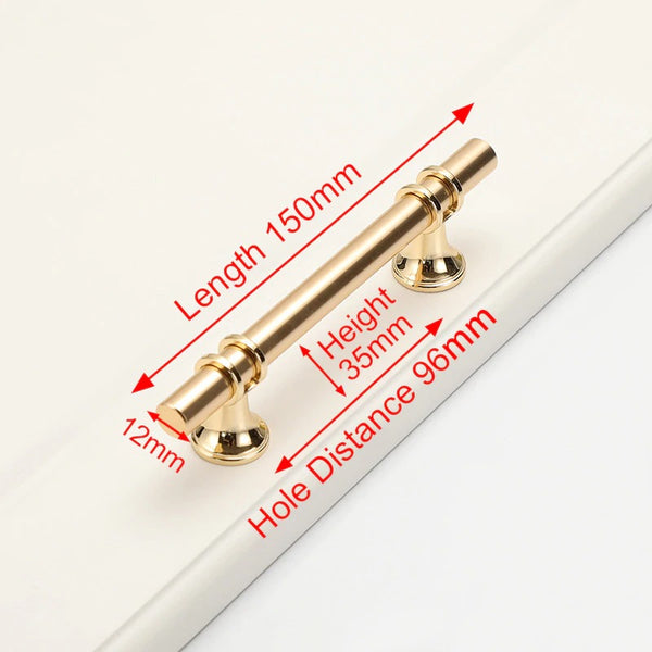 Luxury Design Kitchen Cabinet Handles Drawer Bar Handle Pull Gold 96MM Deals499