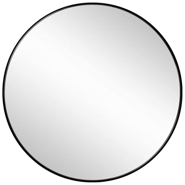 Slim Design 50CM Black Bathroom, Living Room, Hallway Mirror Round Mirror Wall Decor Metal Frame Deals499
