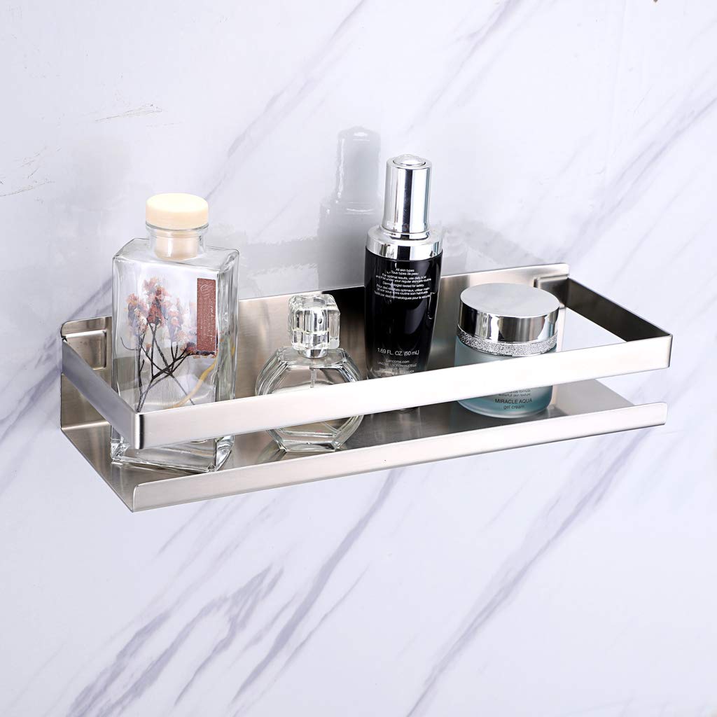 Brushed Bathroom Shower Shelf Kitchen Rack Storage Shelves Shampoo Holder Organizer Deals499
