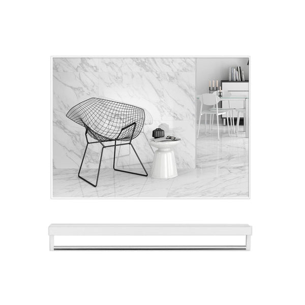 40x50cm White Rectangle Wall Bathroom Mirror Bathroom Holder Vanity Mirror Corner Decorative Mirrors Deals499