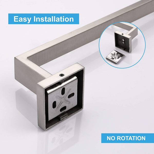 Square Hand Towel Holder Ring Wall Mounted Modern Towel Bar Bathroom Kitchen Deals499