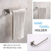 Square Hand Towel Holder Ring Wall Mounted Modern Towel Bar Bathroom Kitchen Deals499