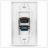 HDMI USB 3.0 Audio Stereo Pass Through Component Composite Wall Plate Panel Deals499