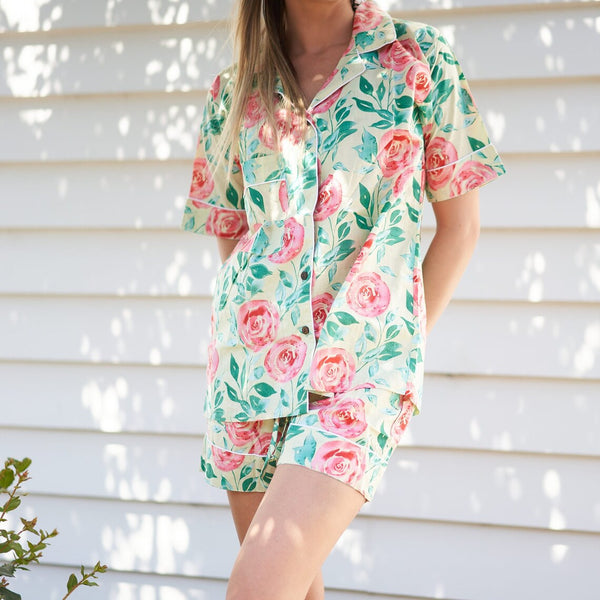 Women's Cotton Pj Shorts, Pajama Set Women, Bridesmaid Pajama, Cotton Sleep Shorts, Sleepwear Mothers Day Valentines Day Gift - XL from Deals499 at Deals499