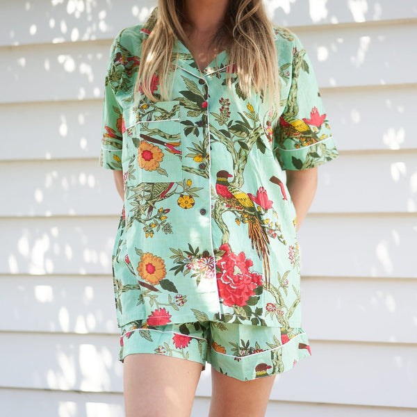 Women's Cotton Pj Shorts, Pajama Set Women, Bridesmaid Pajama, Cotton Sleep Shorts, Sleepwear Mothers Day Valentines Day Gift - M from Deals499 at Deals499