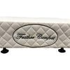 Mattress Base Ensemble King Size Solid Wooden Slat in Beige with Removable Cover Deals499