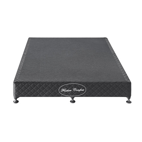 Mattress Base Ensemble King Size Solid Wooden Slat in Charcoal with Removable Cover Deals499