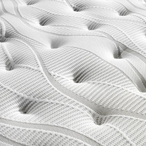 Mattress Euro Top King Single Size Pocket Spring Coil with Knitted Fabric Medium Firm 34cm Thick Deals499