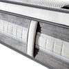 Mattress Euro Top King Single Size Pocket Spring Coil with Knitted Fabric Medium Firm 34cm Thick Deals499