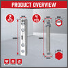 Trailer Caravan Canopy Jack Leg Stand Heavy Duty 2267KG/5000lbs Side Handle from Deals499 at Deals499