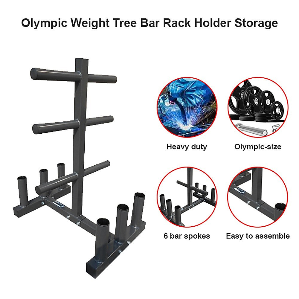 Olympic Weight Tree Bar Rack Holder Storage Deals499
