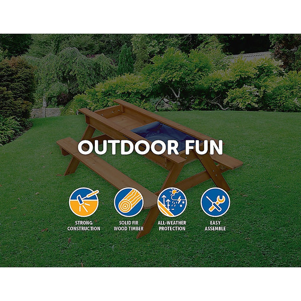 Sand & Water Wooden Picnic Table Deals499