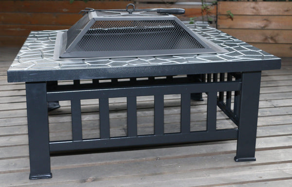 18" Square Metal Fire Pit Outdoor Heater Deals499