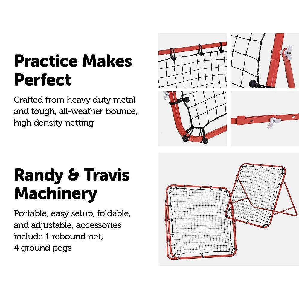 Soccer Rebound Net Sports Trainer Rebounder Football Game Practice Training Goal Deals499