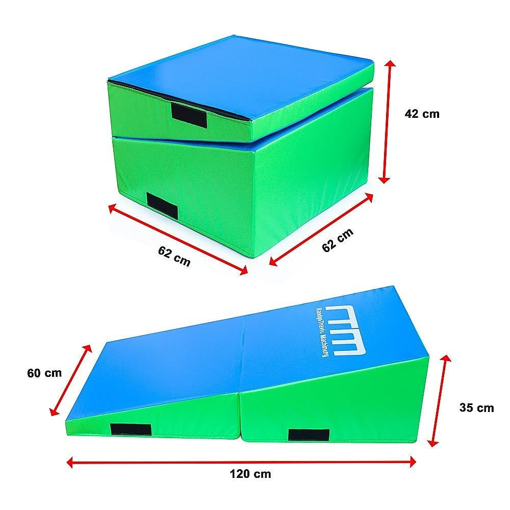 120x60x35cm Foldable Soft Incline Gymnastics Mat Wedge Yoga Gym Balance Training Deals499