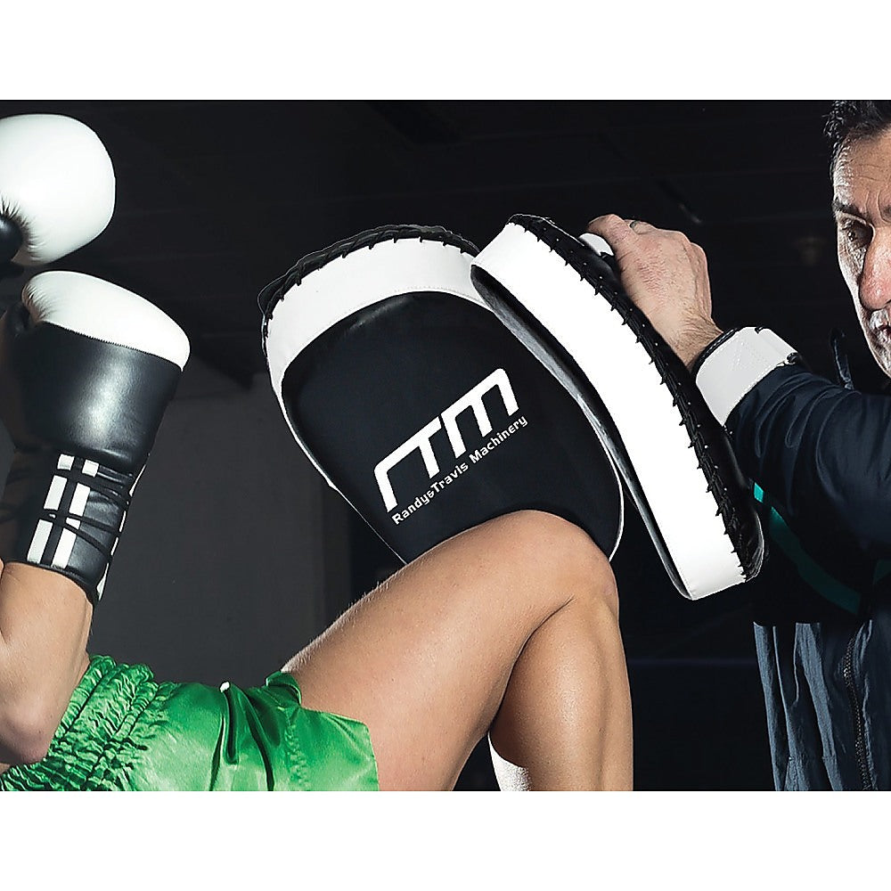 MMA Kick Boxing Pads Curved Strike Shield Punching Bag Focus Arm Muay Thai Deals499