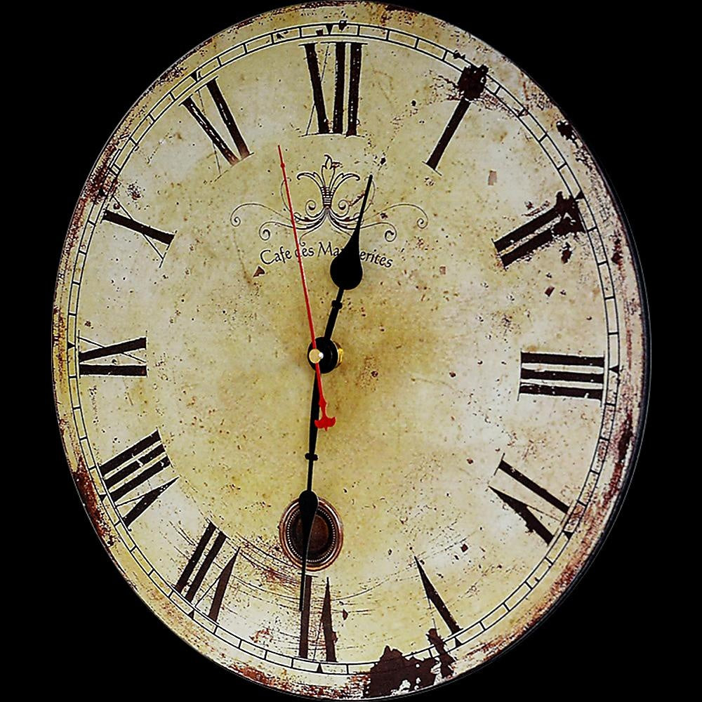 Large Vintage Wall Clock Kitchen Office Retro Timepiece Deals499
